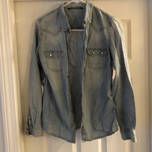 Zara utility button down shirt